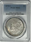 1878 S  MORGAN DOLLAR PCGS MS 62