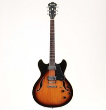 used Ibanez AS80 Vintage Sunburst semi‑hollow electric guitar from japan