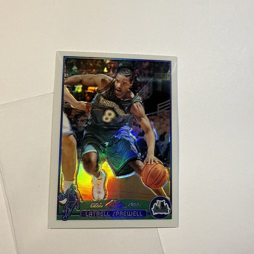 2003/04 Topps Chrome Latrell Sprewell #25 Refractor Minnesota Basketball