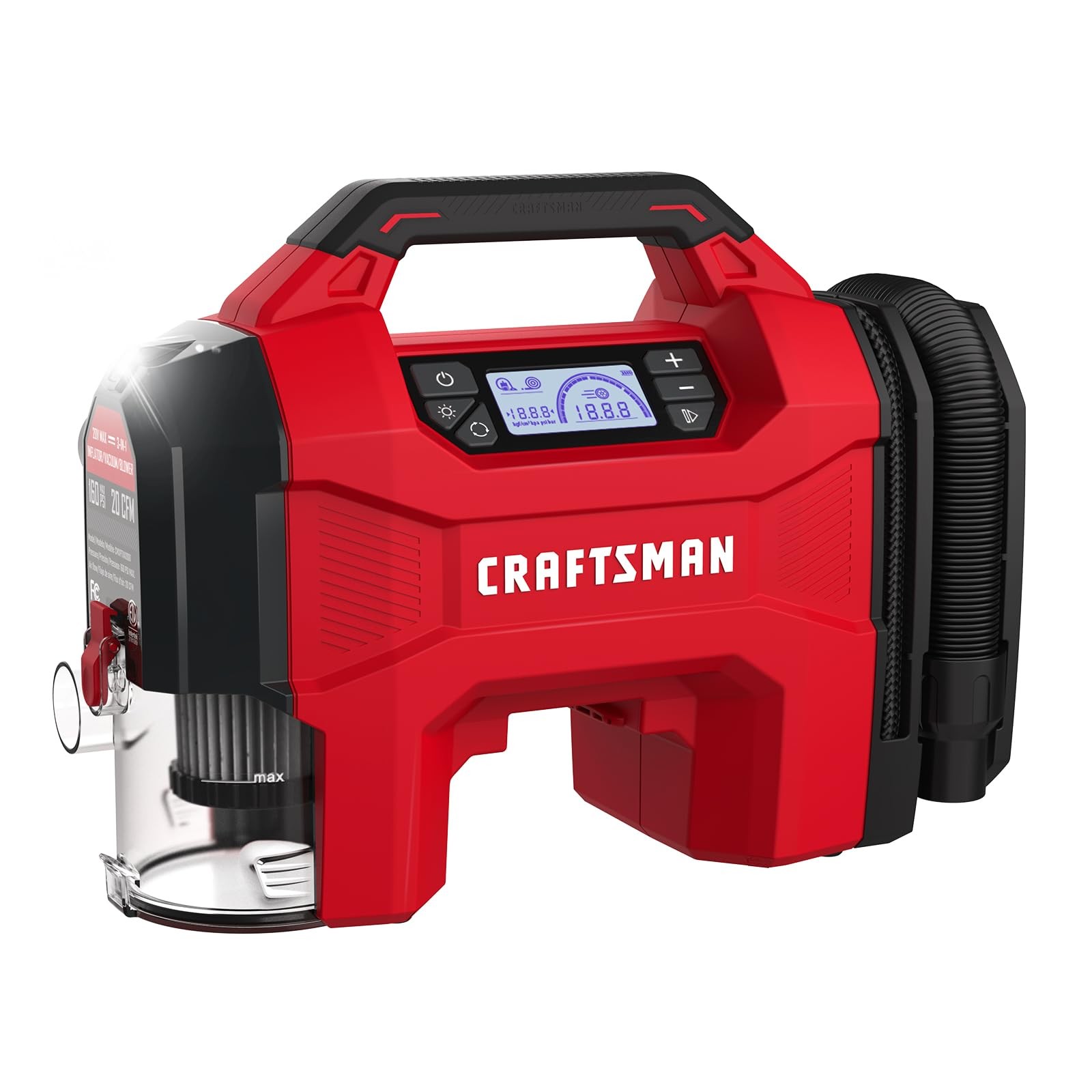 160 Psi Tire Inflator 20v 12v Tool Only