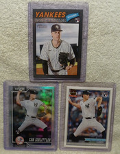2026 Topps Heritage Dark Gray Border Cam Schlittler RC #222 + Rainbow Foil 111 +