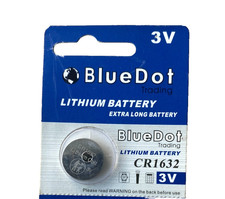 BLUE DOT CR1632 LITHIUM 3V  BATTERY 1Pc - FREE SHIPPING
