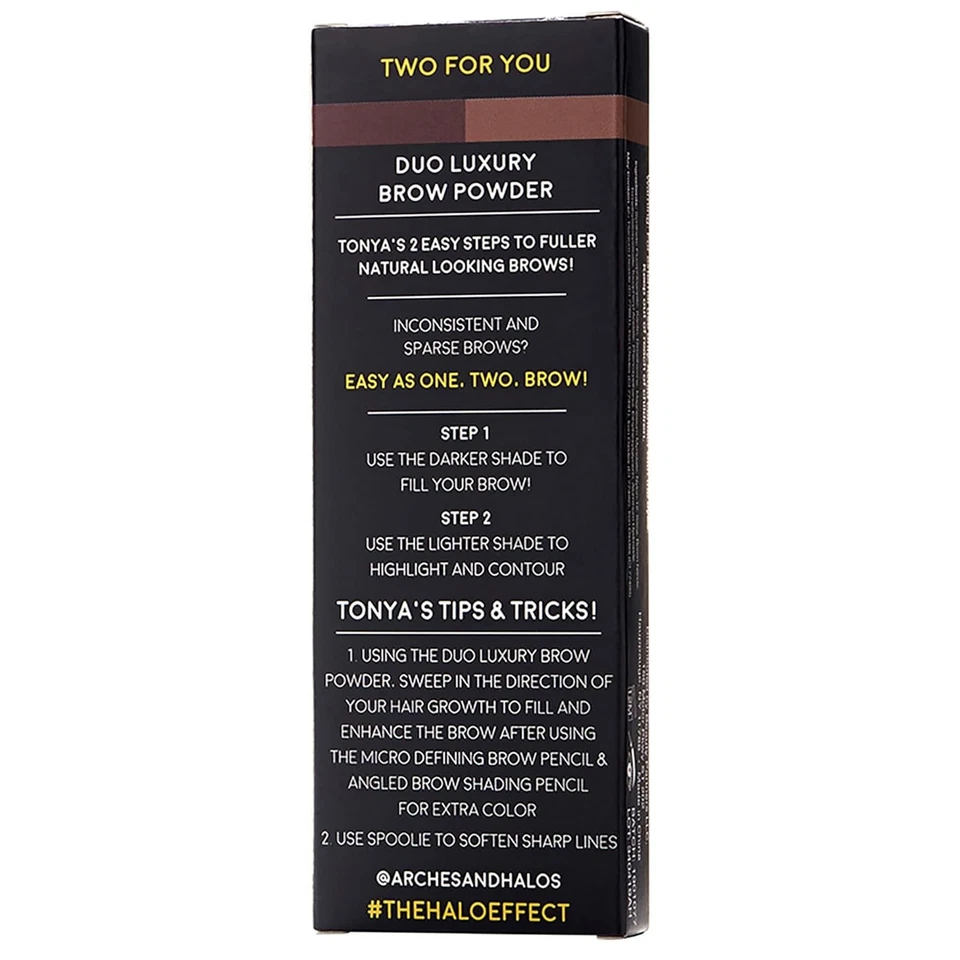 3X Duo Luxury Brow Powder - Warm Brown #1005-030.088 oz Eyebrow - Image 2 of 4