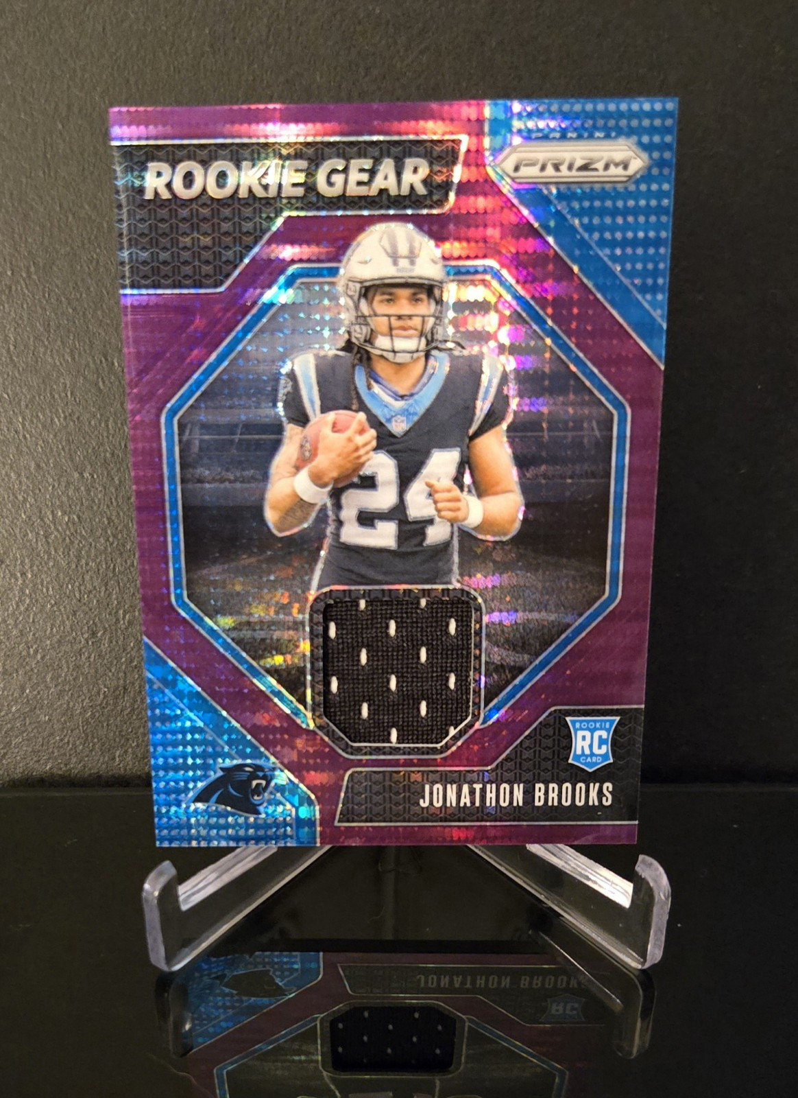 RELIC 🔥 JONATHON BROOKS RC 2024 Panini Prizm Gear Purple Pulsar Rookie Card SP
