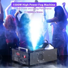 1500W 24LED RGB Vertical Fog Smoke Machine DMX Remote Stage Effect Fogger Disco