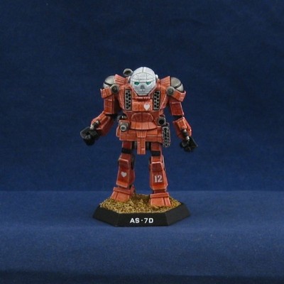 Painted AS-7D Atlas, Mercenary, FASA Battletech Ral Partha, Catalyst OOP Metal