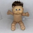 Vintage 2005 Cabbage Patch Kids Doll Brown Curly Hair Blue Eyes Nude