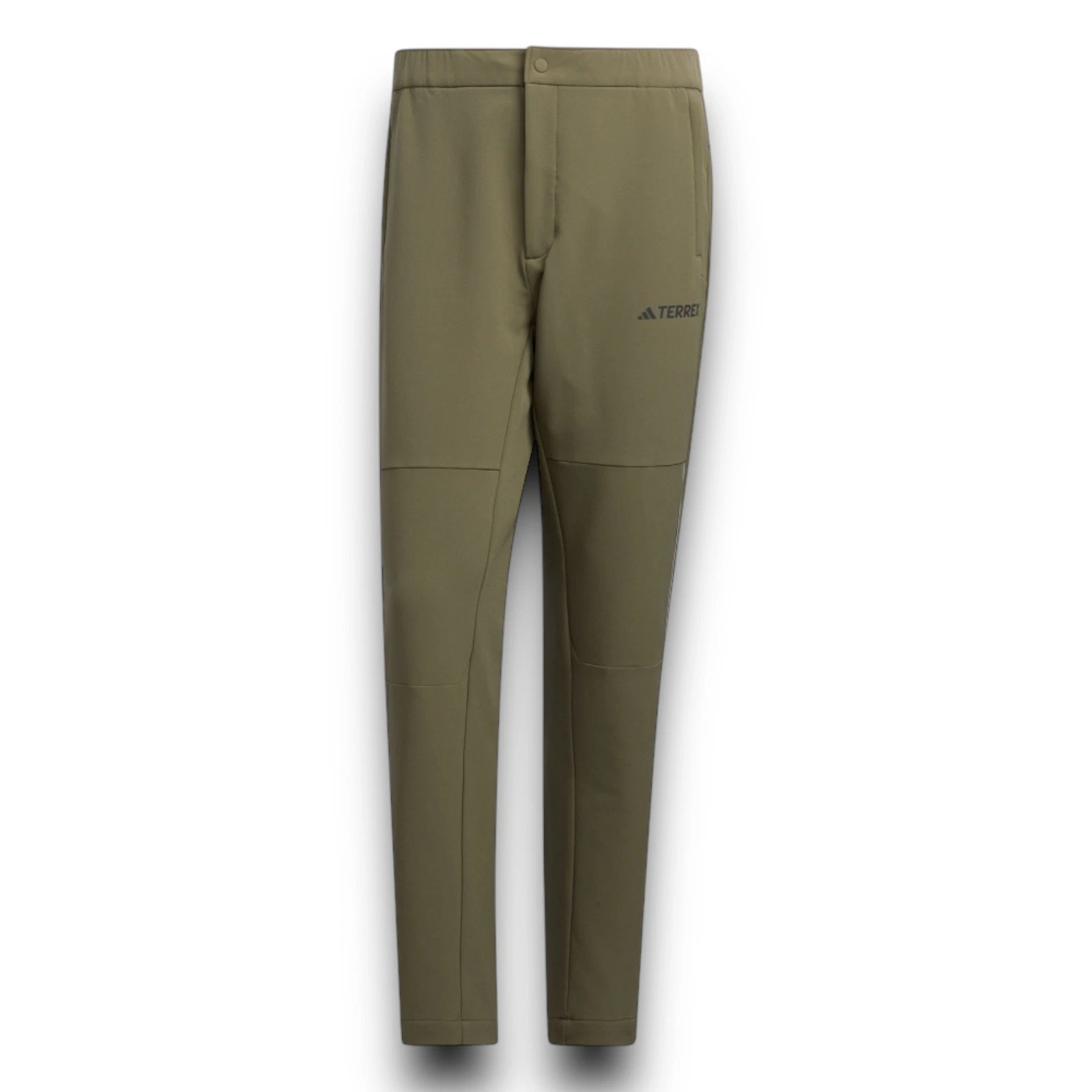 ADIDAS MEN’S TERREX HYBRID SOFTSHELL PANT SIZE LARGE OLIVE GREEN NEW NWT