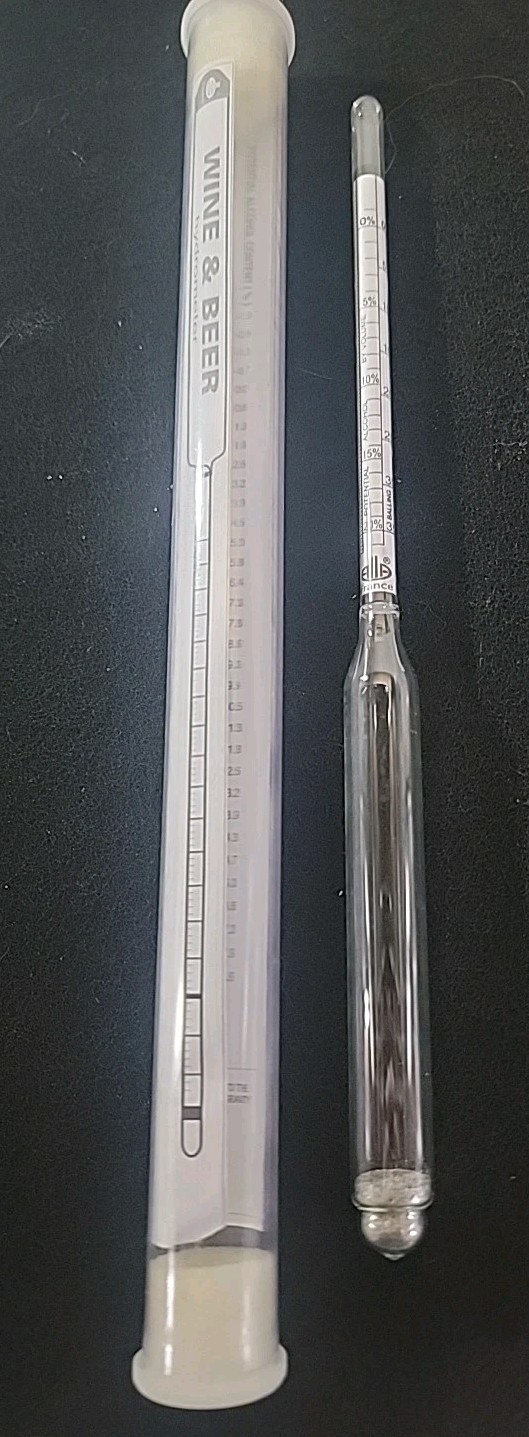 ALLA WINE & BEER Hydrometer Made In France Triple Scale