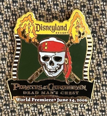 Disney DLR Cast Pirates of the Caribbean Dead Man's Chest World Premiere Pin LE
