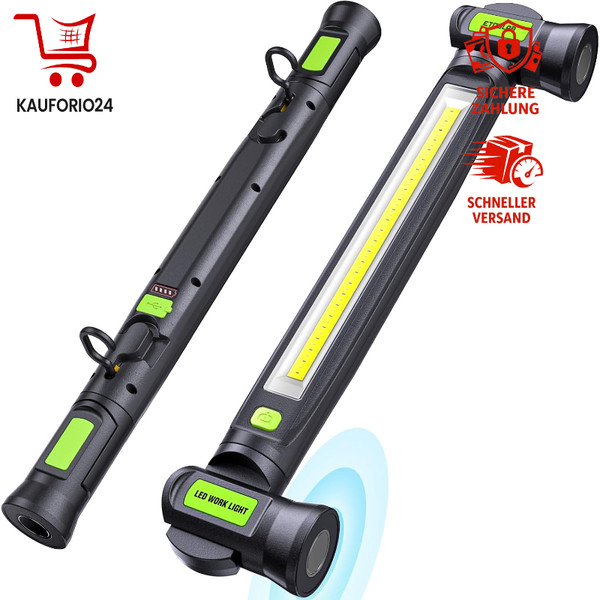 Arbeitsleuchte 3000LM LED Werkstattlampe Motorraumleuchte Mit Magnet Haken-image