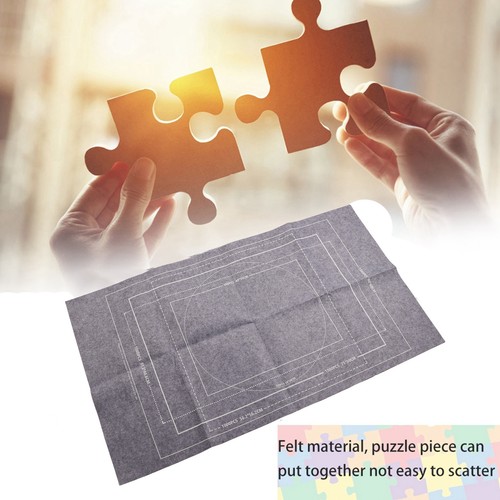 (Gray)26*46in Jigsaw Puzzles Mat Playmat Roll Up Jigsaw Storage Felt Mat - Picture 6 of 24