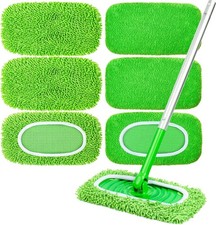 6-Pack Reusable Microfiber Mop Pads Compatibl...