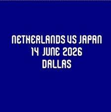 2026 JAPAN vs Netherlands MDT Match Detail Patch World Cup Mundial