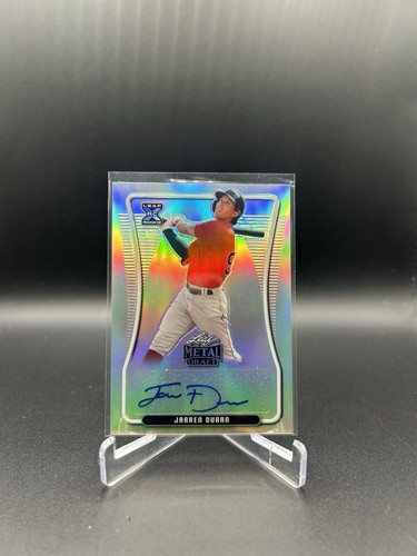 Jarren Duran 2020 Leaf Metal Silver Refractor XRC Rookie Autograph Red Sox
