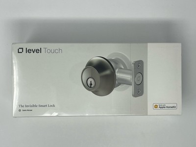 Level Touch C-L12U The Invisible Smart Lock Satin Nickel Apple Alexa Ring Sealed