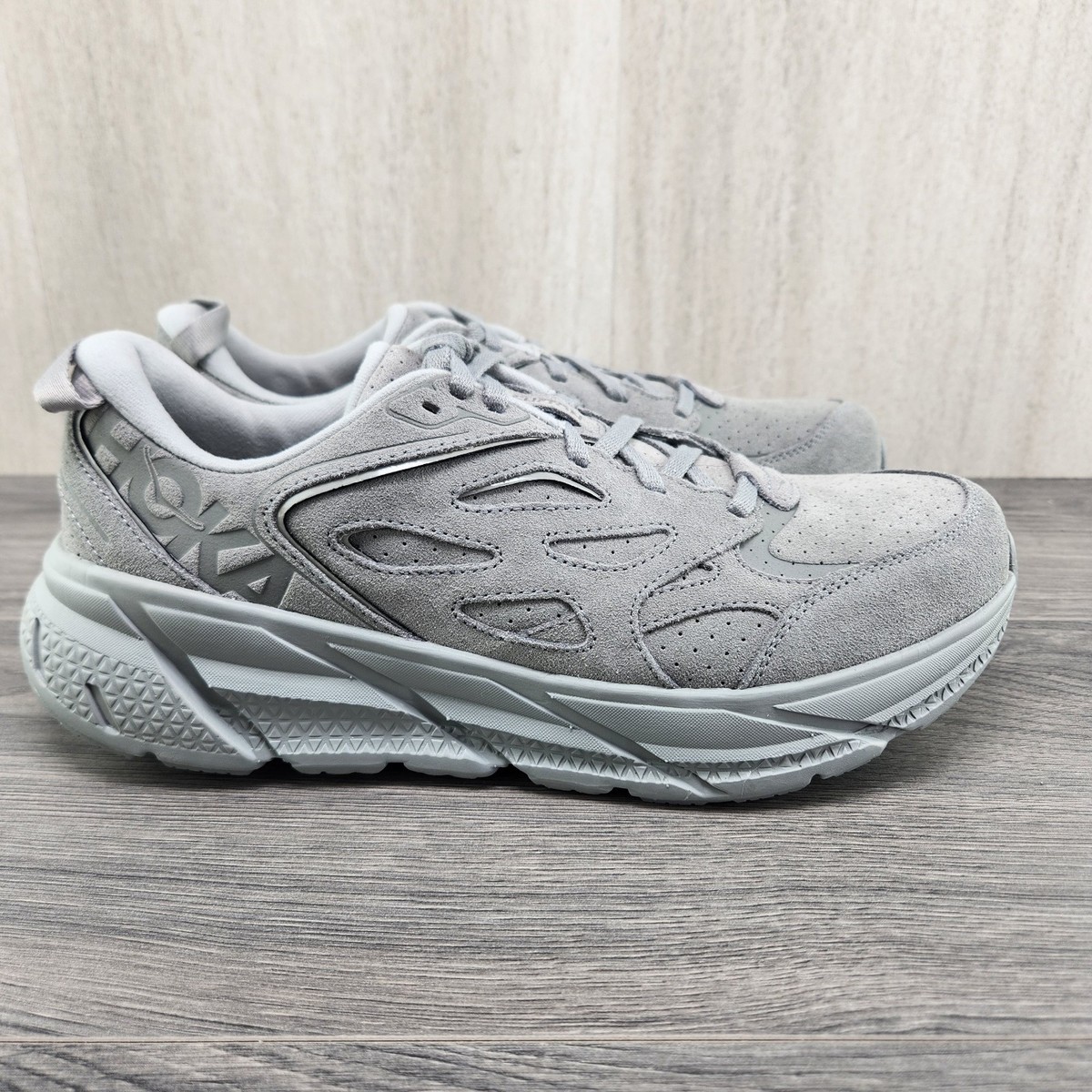 HOKA U CLIFTON L SUEDE グレー Hoka Clifton L Suede - Galactic Grey/Satellite Grey – Standard