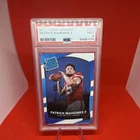 Panini 2017 Donruss Rated Rookie Patrick Mahomes II RC #327 Chiefs PSA 9