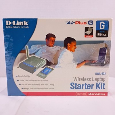 D-Link Air Plus G Wireless Laptop Kit 802.11g 54Mbps DWL-923 New and Sealed