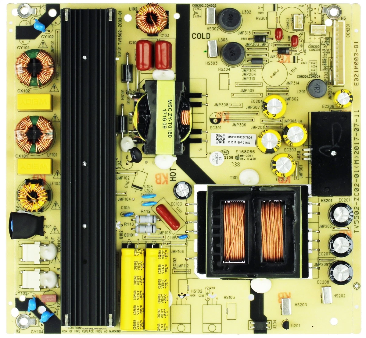 Carte D'alimentation JVC CEL713A Pour TV LT-40A320 - Testée - Envoi Gratuit