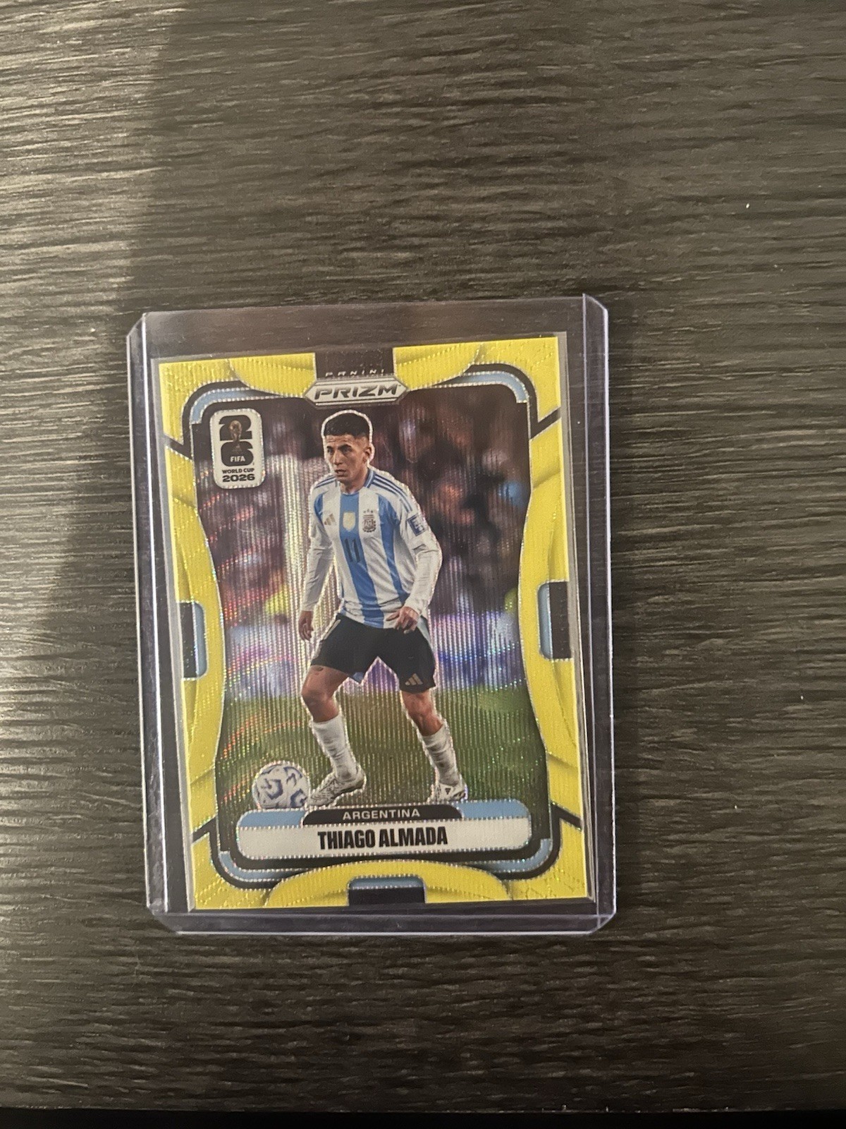 2026 FIFA World Cup Panini Prizm Thiago Almada Yellow /180