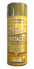 Metallic Aerosol Spray Paint Quick Drying Spray For Metal, Wood, Plastic 200ml
