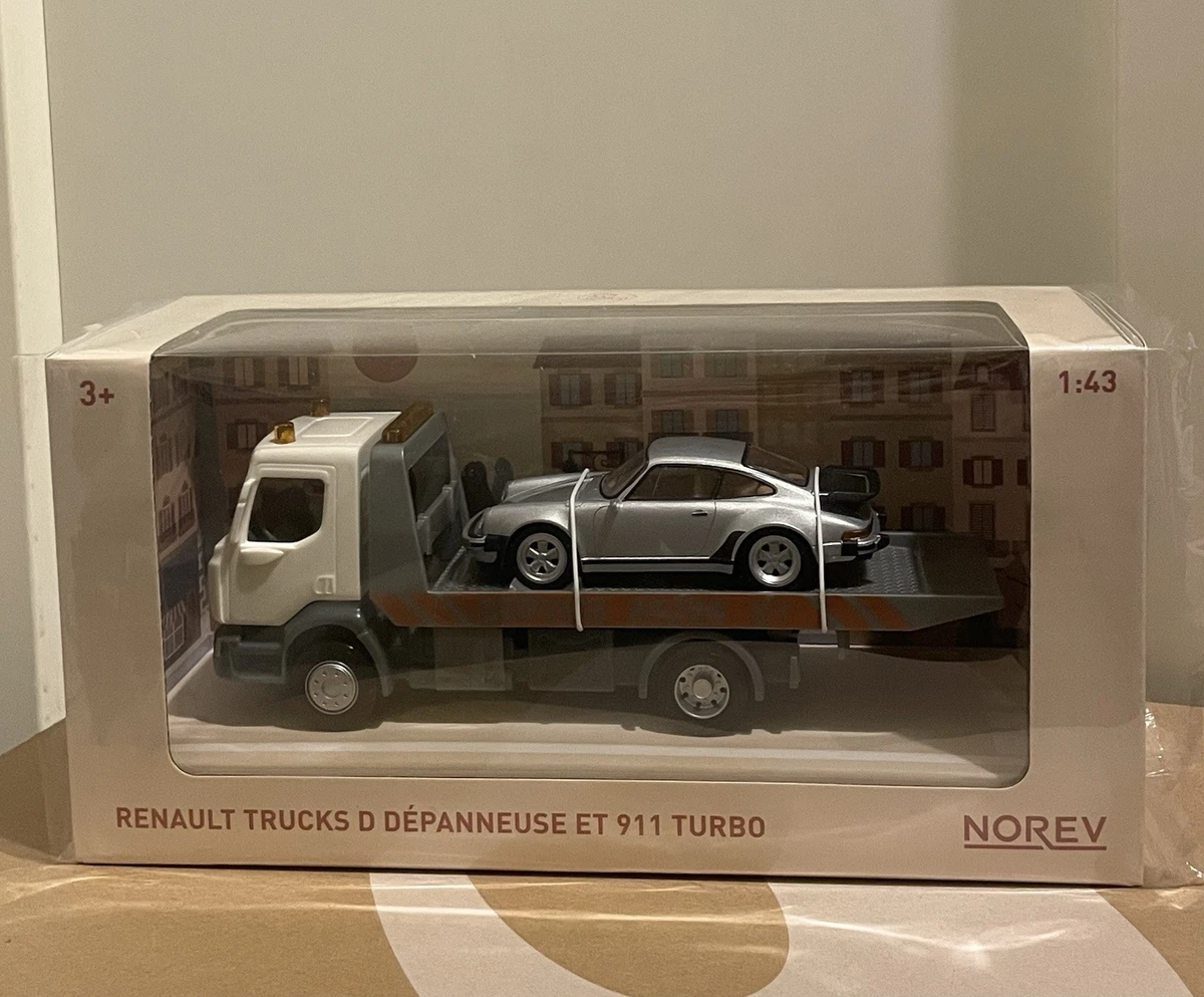 Dépanneuse Renault Avec Porsche 911 Turbo - Modèle Norev 1/43, Neuf En Boîte | Collection Miniature