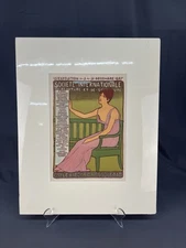 1900 SOCIETE INTERNATIONALE by Dumas Les Maitres L'Affiche 226 Matted Lithograph