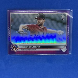 2022 Topps Chrome Tyler Gilbert PURPLE Refractor AUTO /250 RC