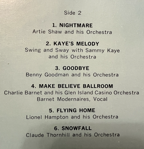 12 GREAT BAND THEME SONGS "RECORD 1 / Immortal Jazz Masterpieces" Vinyl LP - Picture 4 of 8