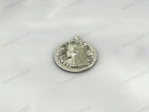 Collar moneda egipcia único, joyería colgante hecha a mano de plata de ley 925 - Imagen 20 de 24