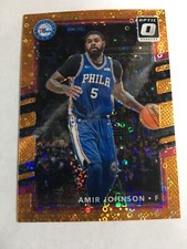 2017-18 Panini Donruss Optic Amir Johnson #115 Orange Disco Numbered 85/193