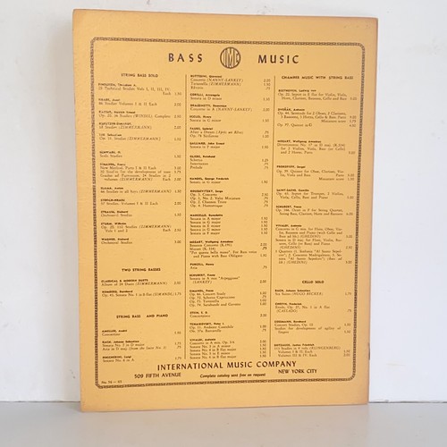1963 Vivaldi Concerto in A Minor Opus 3 No 6 String Bass & Piano Sheet Music - Picture 14 of 15