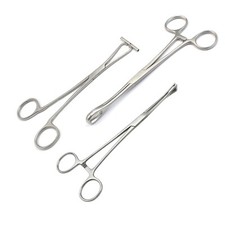 3 Body Piercing Tool Kit Handmade Clip Septum , Pennington  Sponge Forceps