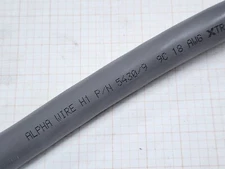 Alpha Wire 5430/9 18/9C XtraGuard 1 Shielded 105C/600V Power/Control Cable /1ft
