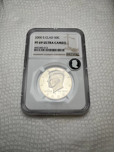 2000 S Kennedy Half Dollar PF 69 ULTRA CAMEO ECC NGC Certified