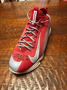 Mike Trout Signed Game Used Worn Nike Turf Shoe Jsa Coa Autographed Angels | eBay