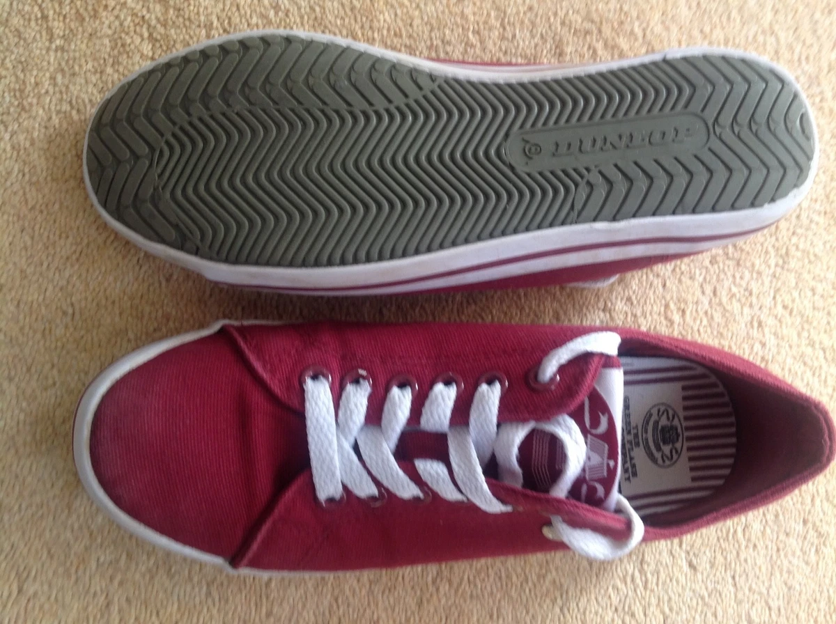 Dunlop junior canvas store high top trainers
