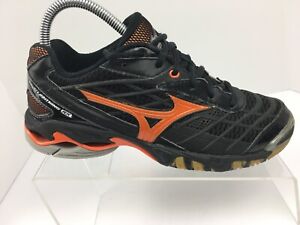 volleyball shoes orange and black