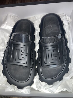 BNWT Balmain Ari Slides! NIB Balmain White Ari Women Rubber Slip On Slides Sandal  main image 4