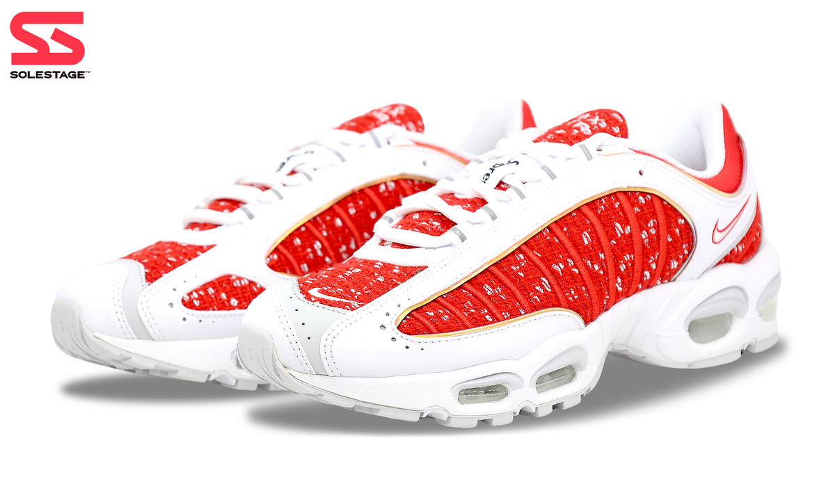 Nike Air Max Tailwind 4 x Supreme White Red AT Men's Size   Shoes