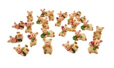 24 Glücksschweinchen Glücksbringer Figuren ...