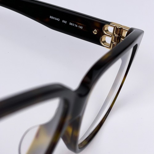 Balenciaga Everyday BB0104O 002 Occhiali da vista donna quadrati oro avana 56 mm NUOVI - Foto 7 di 9