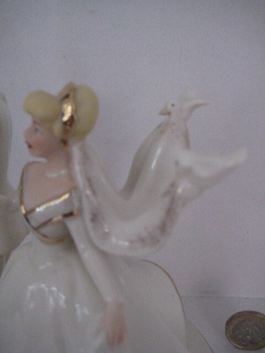 LENOX DISNEY WEDDING CAKE TOPPER CINDERELLA & PRINCE CHARMING ORNAMENT MNIB - Picture 6 of 24