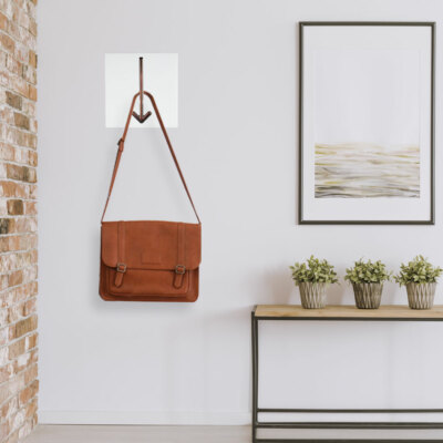 Pfeil Design Wand Haken rot gold Flur Kleider Jacken Aufhänger Garderobe weiß