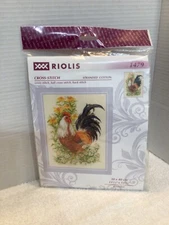 Riolis Cross-Stitch Rooster 1479