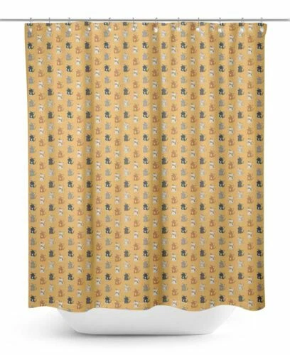 Rideaux de douche orange
