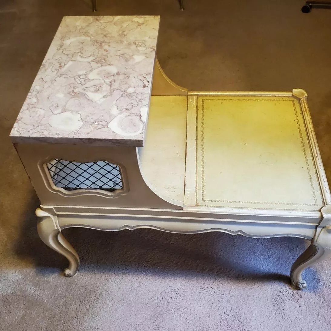 French provincial end tables with marble tops online