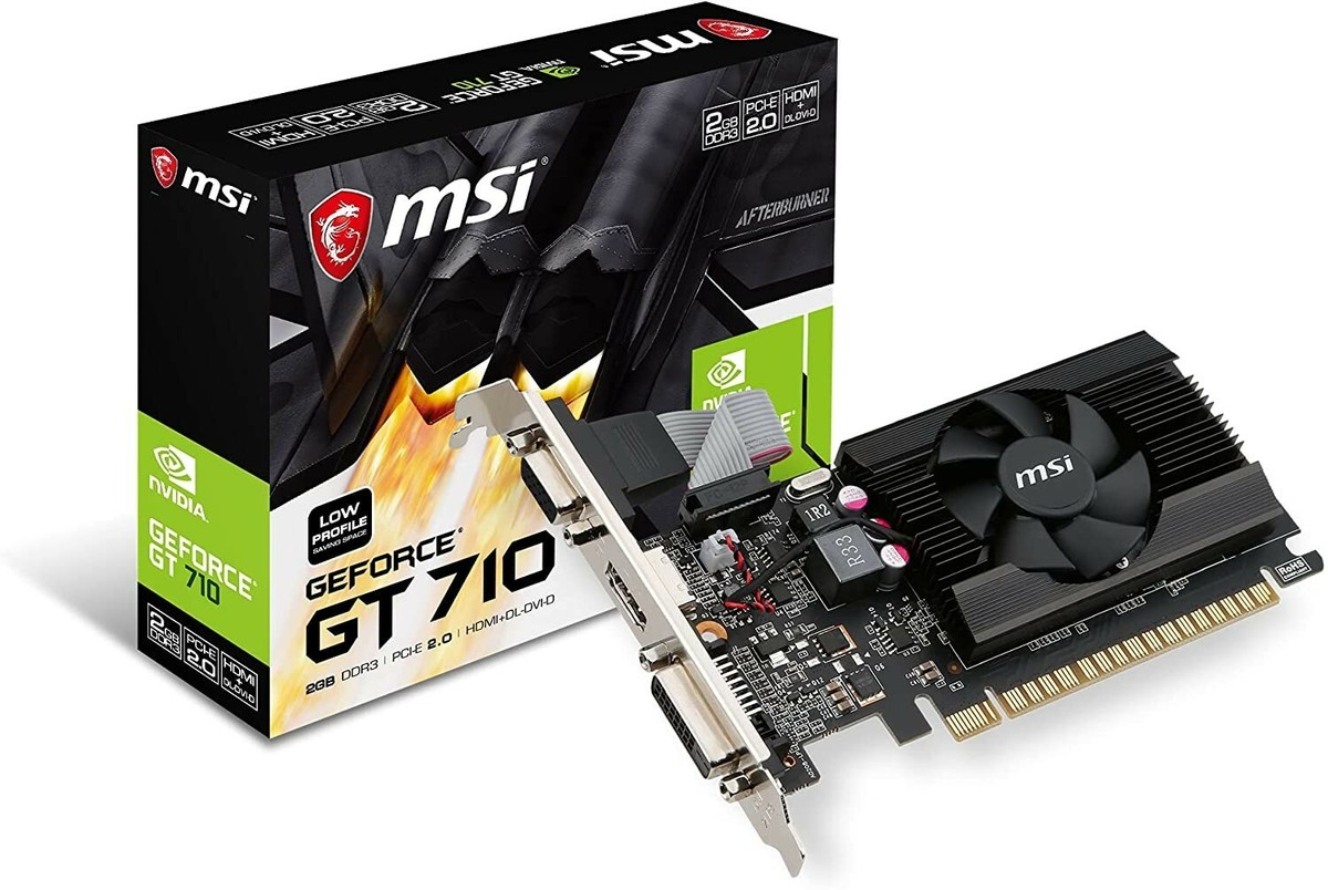 MSI VGA Graphic Card Nvidia GEFORCE GT 710 2GD3 LP