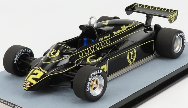 Tecnomodel 1/18 Lotus F1 91 British Gp 1982 Mansell Static Model Diecast-image